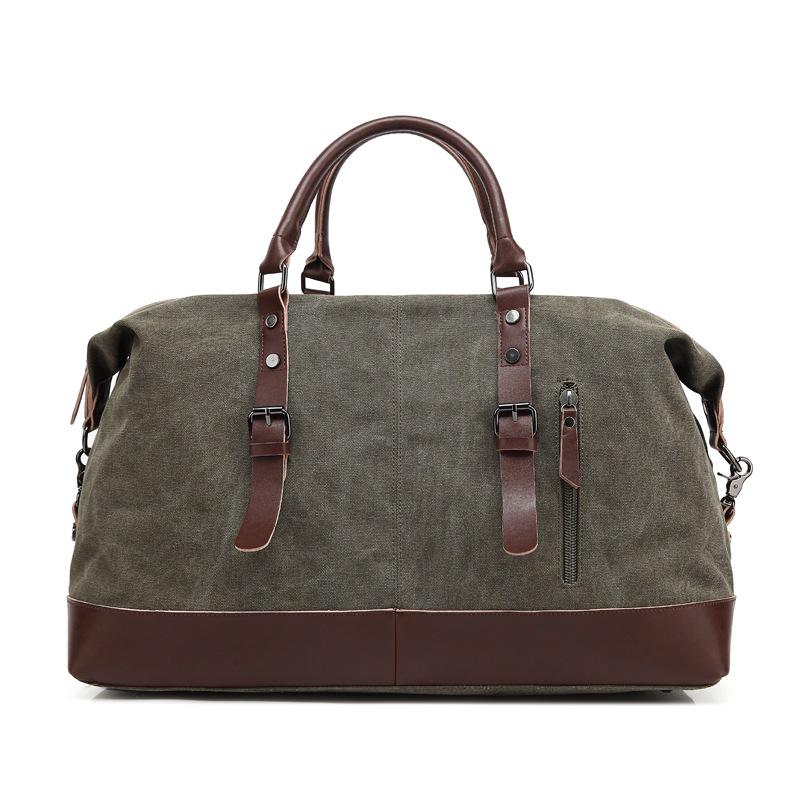 Stylish Large Capacity Unisex Travel Canvas Bag - Shoulder, Crossbody, and Handbag 3-in-1