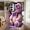 Чехол для телефона: 2D плоский защитный чехол для Samsung Galaxy A34 A35 M05 M06 S20 S22 S21 FE Plus 5G, стиль для пар, плюшевый мишка Тедди, Рождество и Хэллоуин