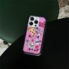 Чехол для телефона Wildflower 3D с принтом леопарда в горошек Для iPhone 16 15 14 Plus 12 13 14 15pro 17pro WF Милый клетчатый чехол с мультяшной едой