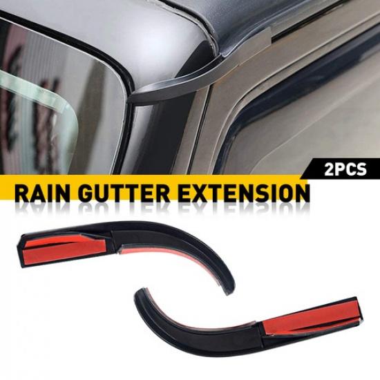 Car Roof Rain Gutter Water Guard Slot Extension For Jeep Wrangler JK 2007-2017