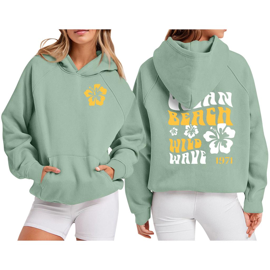 Женская толстовка с цветными блоками, повседневная удобная свободная легкая женская толстовка с длинным рукавом и круглым вырезом