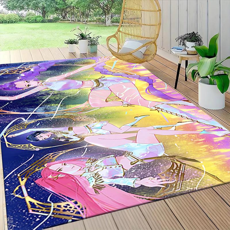 Fantasy Dance Night Carpet Rug Soft Washable Antislip Home Living Room Sofa Mats Personalized Christmas Rug