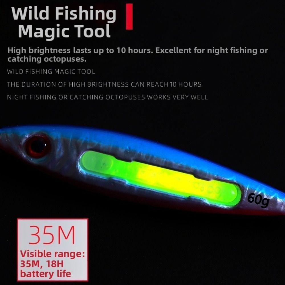 Glow In Dark Slow Pitch Jig Fast Jig Fishing Lure Tackle Durable Metal Jig Lure Boat Fishing
