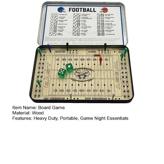 1 Set Travel Board Game Baseball Football Wooden Board Toy 2 Players Kids Adults Interactive Desk Toy Kids Family Night Party Game Essentials