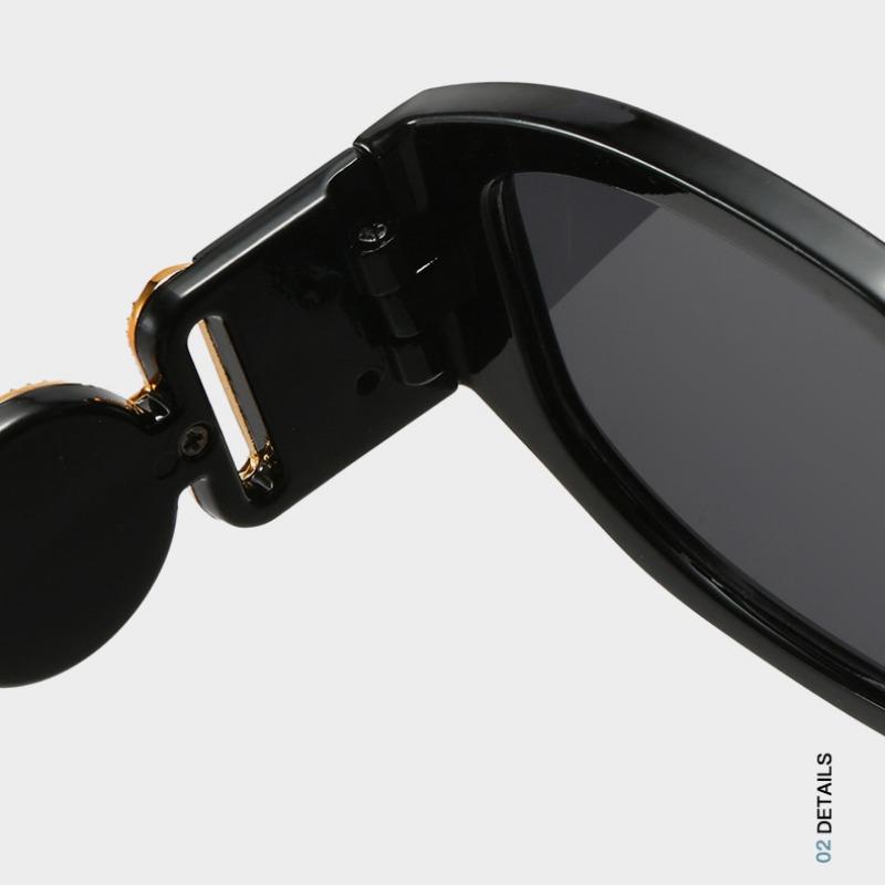 Fashion Irregular Sunglasses Men Rectangular Small Frame Hip Hop Outdoor Driving Trips Sunshade Non-polarized Glasses