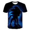 Animal Series Digital 3D Printed Men's Women's Short Sleeved T-shirt Cute Cat Round Neck Base Top