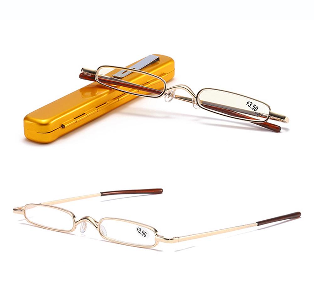 New Design Mini Superthin Reading Glasses Women Men Rectangle Full-rim Reading Glasses +0.75 To +4 Lentes Opticos Para Mujer