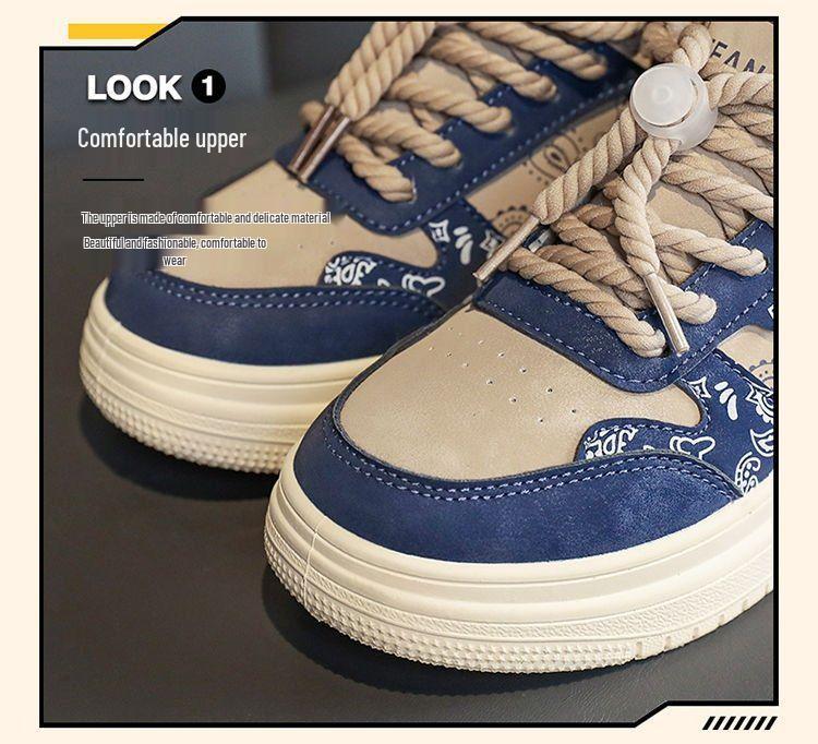 Men's & Women's Korean Style Fleece-Lined High-Top Sneakers