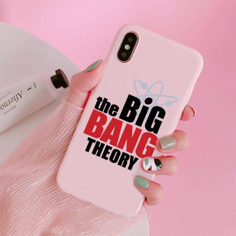 Big Bang Theory Phone Case For Iphone 12 11 Pro Max Mini XS 8 7 6 6S Plus X SE 2020 XR Matte Candy Pink Silicone Cover
