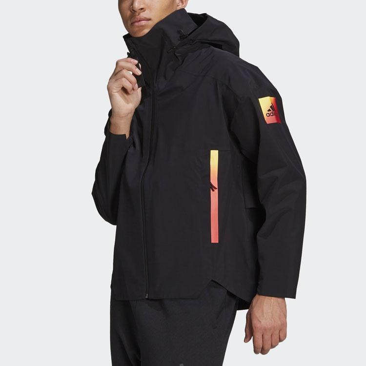 adidas Myshelter RR Outdoor Sports Hooded Jacket Black Men's GT0352