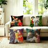 Anime Whisper of the Heart Square DoubleSided Printed Pillow Case Bedroom Bedside Pillow Sofa Cushion Cover