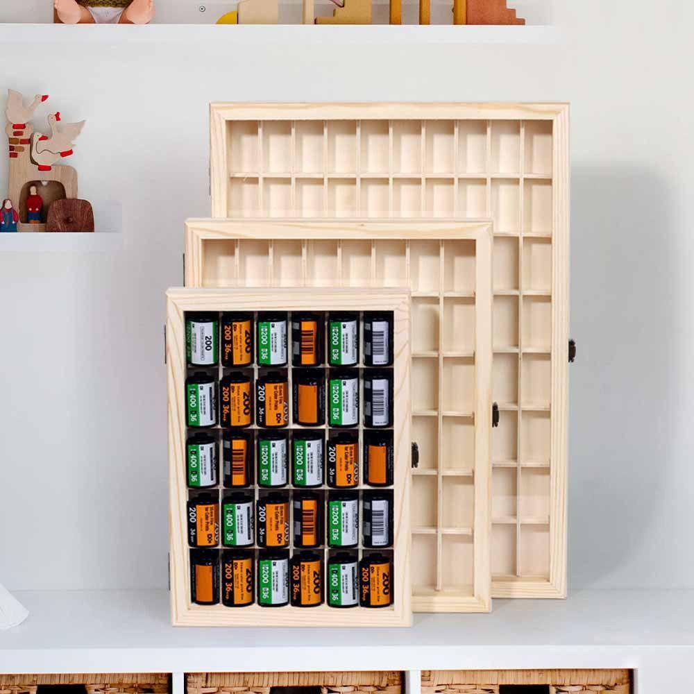 С крышкой Коробка для хранения Пылезащитный чехол Практичная стойка для хранения кассет 135-мм пленки