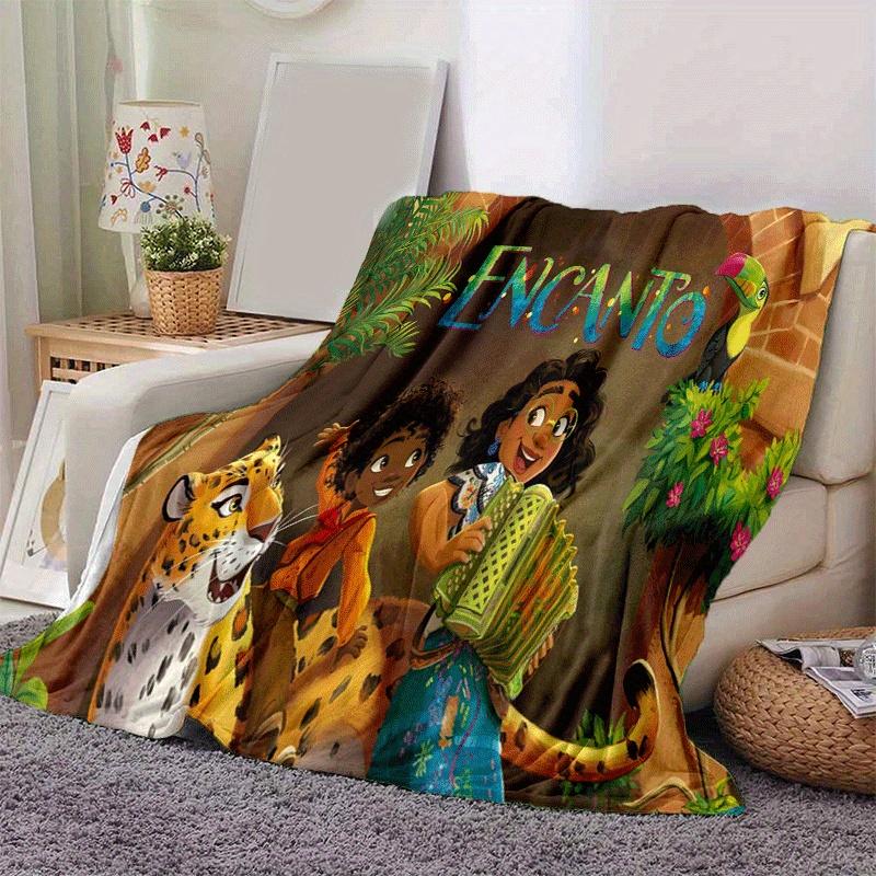1pc Encanto Printing Blanket - Soft, All-Season Throw for Office Blanket, | Personalized Gift with Adorable Cartoon Design