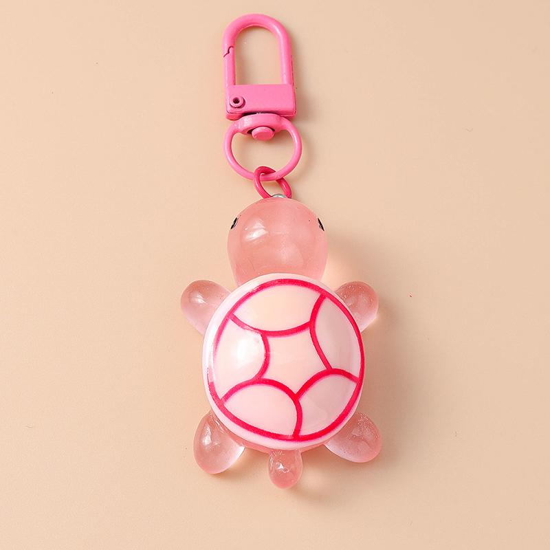 Cute Resin Simulated Tortoise Keychain Cartoon Animal Key Ring Pendant for Women Girl Handbag Decor DIY Kid's Jewelry Gift