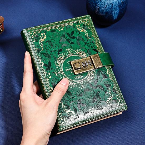 Блокнот в стиле ретро с цифровым кодовым замком, защищенный паролем, журнал, дневник, органайзер-планировщик для студентов