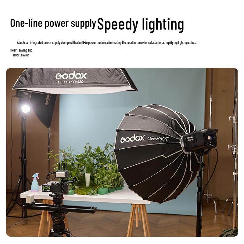 Godox LE200Bi Bi-Color LED Video Light Kit with 60x90cm Softbox