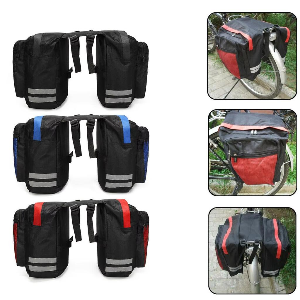 Cycling Double Side Rear Rack Bike 2 In 1 Camo Trunk Bag Mountain Road Bicycle Tail Seat Pannier Pack Luggage Carrier Bike Bag