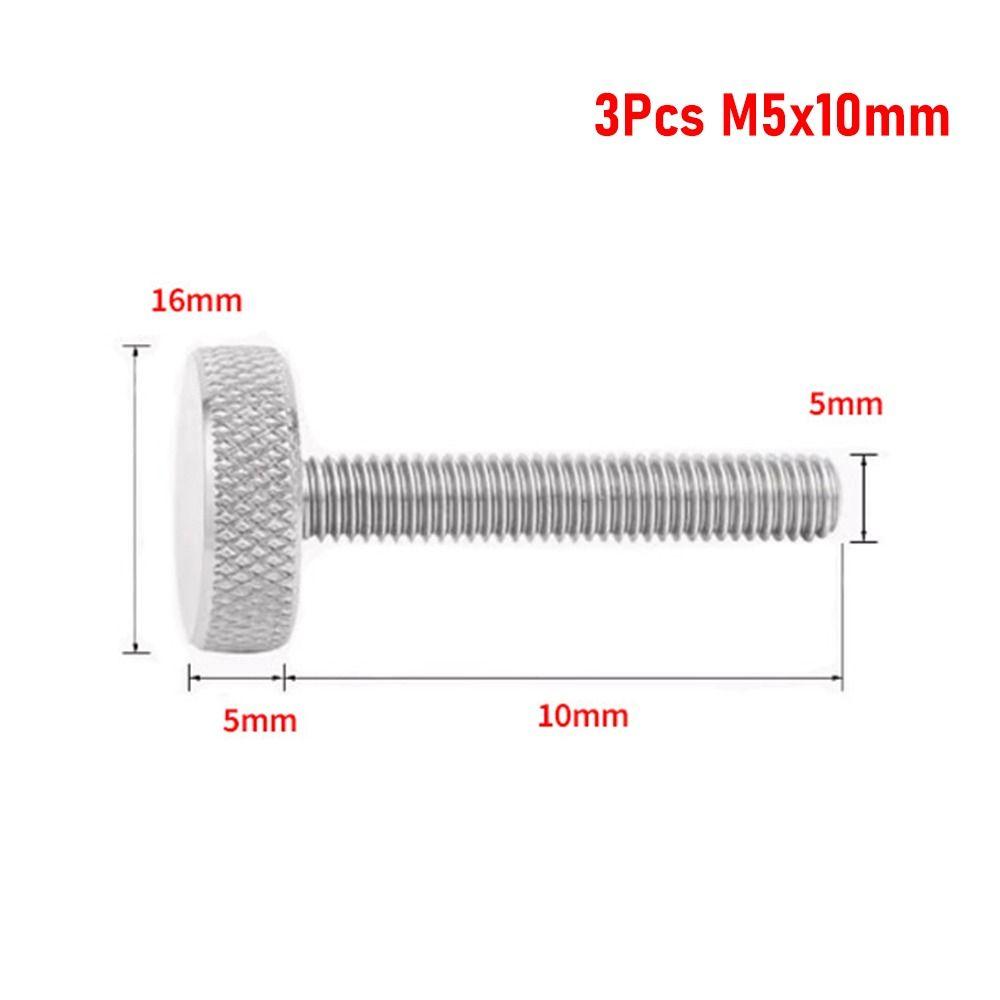 3/5 шт., затянуть рукоятку M3 M4 M5, болт с ручкой, новый винт с накатанной головкой