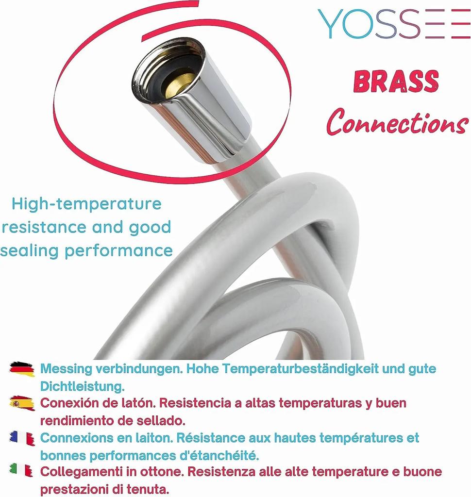 Новый высококачественный силиконовый шланг для душа 1,5/2/3 м гибкая трубка для ванны взрывозащищенная сантехническая труба мягкая с детским прикосновением к коже