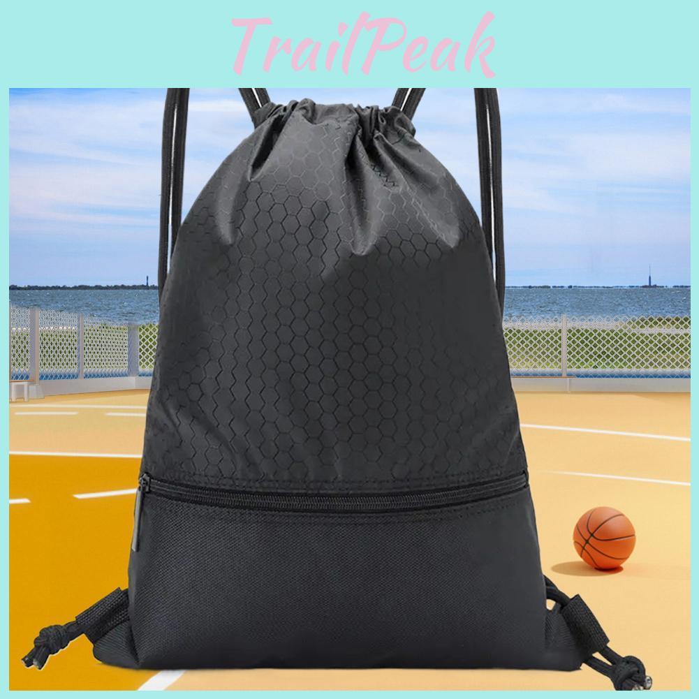 Sports Backpack Drawstring Backpack Fitness Waterproof Lightweight Basketball Bag Multifunction For Sports School Swimming