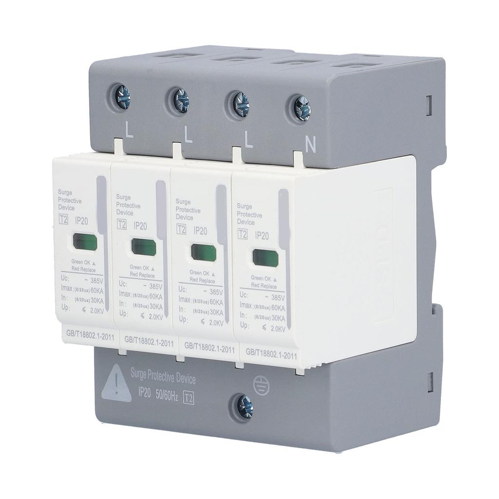 BERM Surge Protective Device Arrester SPD Electric Circuit Protector 220V 380V 4P60KA