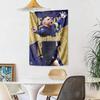 Mbappe Custom Your Name Wall Decor Tapestry Art For Pet Memorial Birthdaywedding Party Backdrop Family Gift