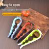 Four-in-One Multi-Functional Opener: Bottle, Can, Lid, and Cap Opener with Non-Slip Grip.