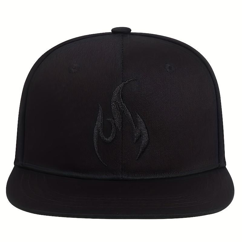 Бейсболка с вышивкой в виде пламени, регулируемая хлопковая кепка Snapback для мужчин и женщин, модные кепки в стиле хип-хоп, кепки для дальнобойщиков, спортивная повседневная кепка