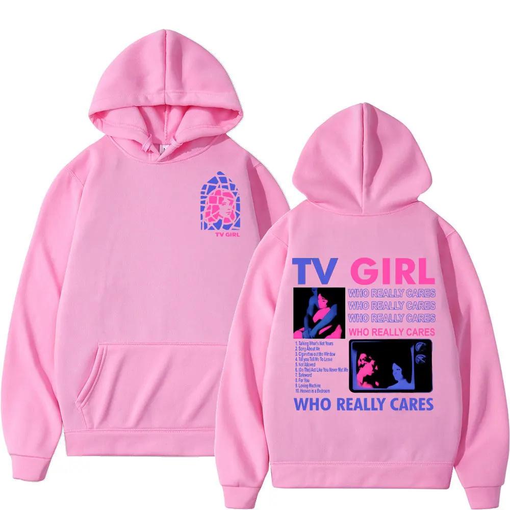 Мужское худи с принтом TV Girl, ретро-мода, толстовка, худи Харадзюку Y2k