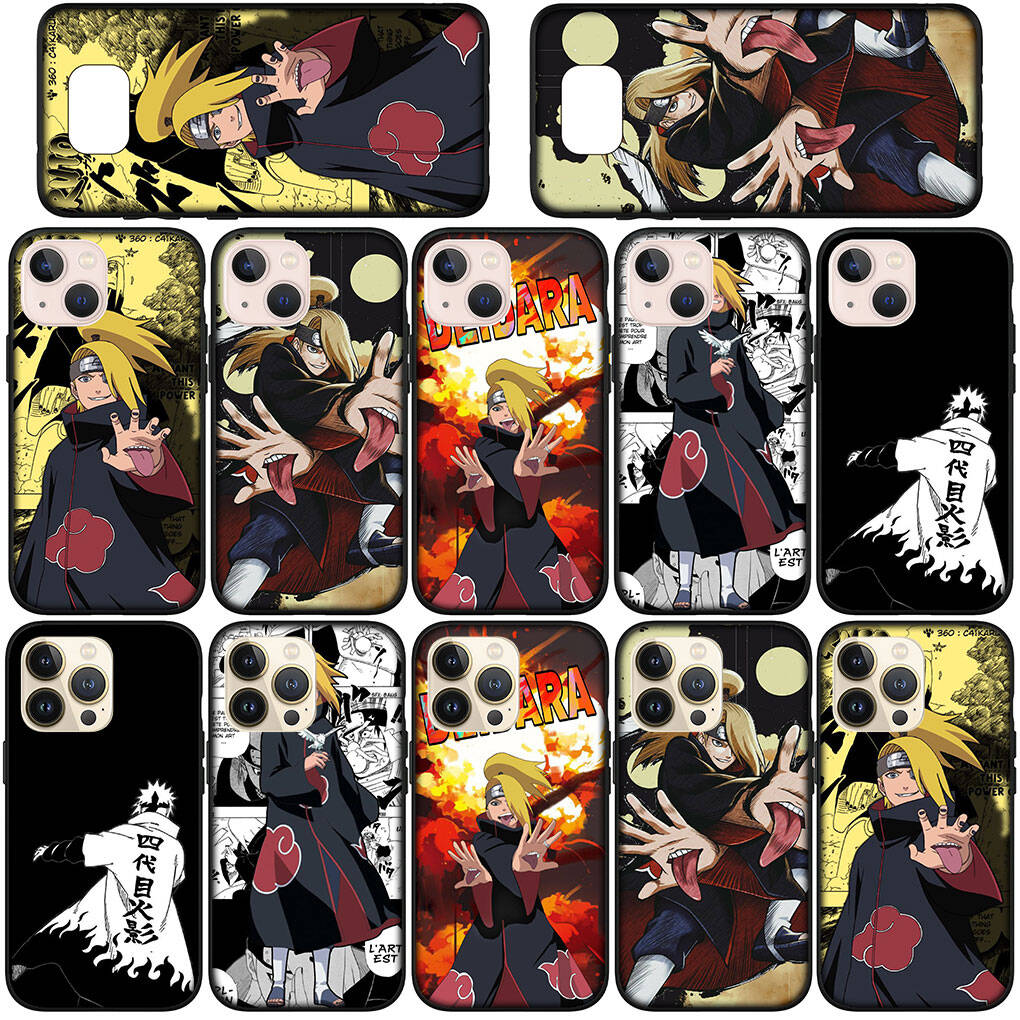 Phone Case for Samsung Galaxy S25 S23 S24 Ultra FE Plus A05 A06 A15 A16 A36 A37 A35 A54 A55 A56 A57 A25 A26 A53 A17 Deidara Silicone Akatsuki Narutos