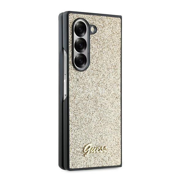 Etui do Samsung Galaxy Z Fold6 Guess Glitter Script Złote