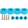 4pcs 5mm To 12mm Combiner Wheel Hub Hex Adapter Accessory for WPL D12 110 RC TrucksBlue