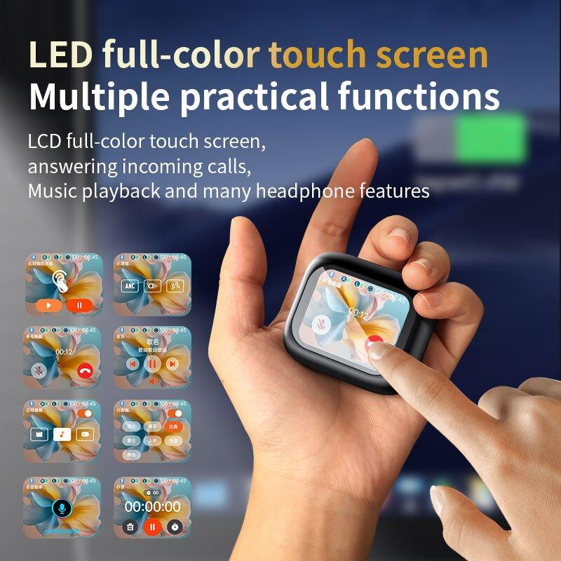 Беспроводные наушники с сенсорным экраном Bluetooth 5.4 ANC + ENC Цветной экран с шумоподавлением Беспроводные наушники HiFI Стереозвук Наушники LX-10
