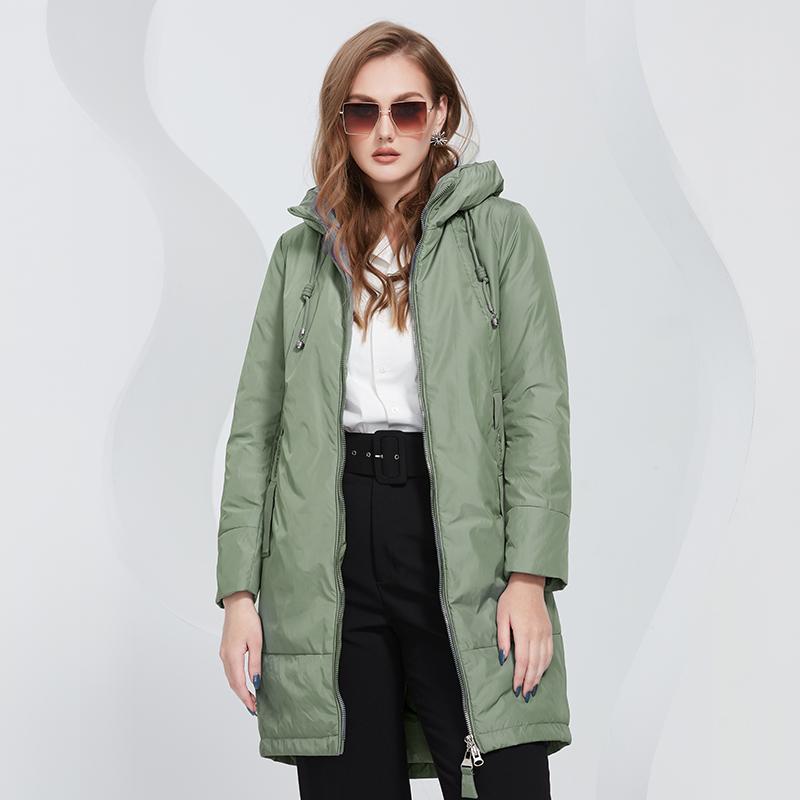 Пальто Астрид, тонкое хлопковое длинное пальто, пальто с капюшоном и молнией с боковым карманом, теплое ветрозащитное повседневное пальто