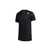 Solid Color Training Sports Short Sleeve T-Shirt Men Tops Black GL7305