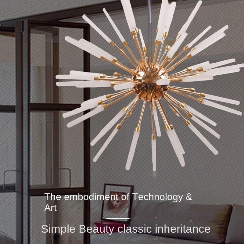 60 Headlights Dandelion Chandelier Lighting Pendant Lamp for Living Room Dining Room Home Decoration