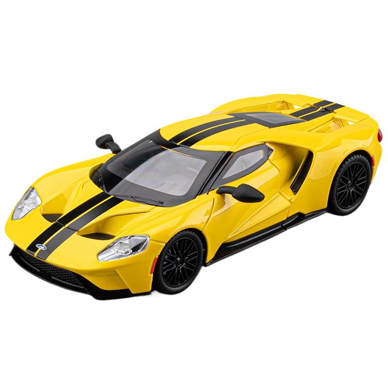 1/24 Ford GT Supercar Alloy Model Car Toy Diecasts Metal Casting Sound and Light Car Toys for Children Vehicle