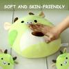 NOVA Avocado Cow Plush Toy Animal Fluffy Cow Body Pillow Pillow Cushion Cute Stuffed Animal Chewy Hug Pillow Decoration Gift for Girls and Boys