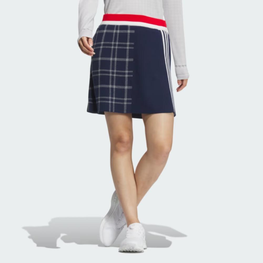 Adidas Golf Women S Pulley faShion 3S Checked Skirt iS4755