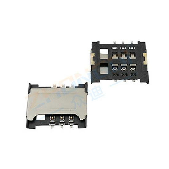 SIM-0302A-P Вставной мини-слот для SIM-карты H1.5