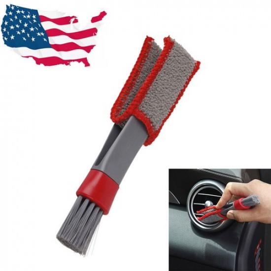 Car Auto Kit Air Vent Outlet Cleaning Tool Adjustable Dust trument Brush