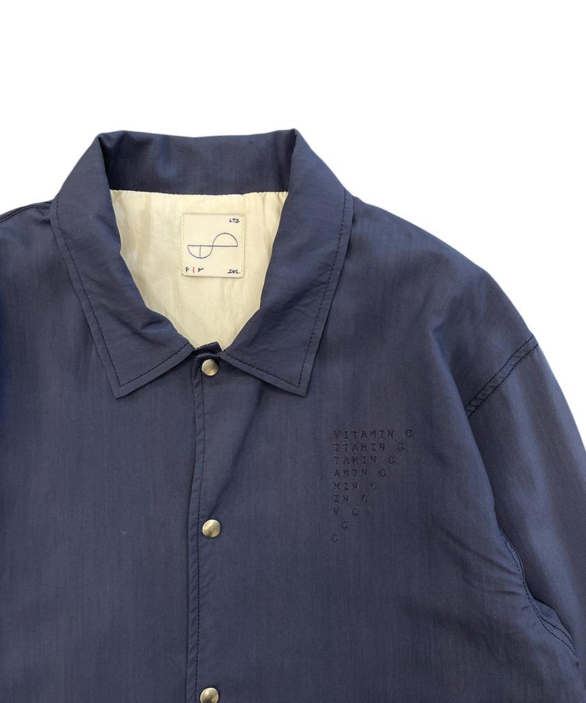 Losttownsupply Rayon Coach Jacket Navy