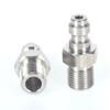 Быстроразъемные клапаны M10x1 / 1/8NPT / 1/8BSP с наружной резьбой, быстросоединяемые фитинги 8 мм для насосов высокого давления, 1-ходовые клапаны