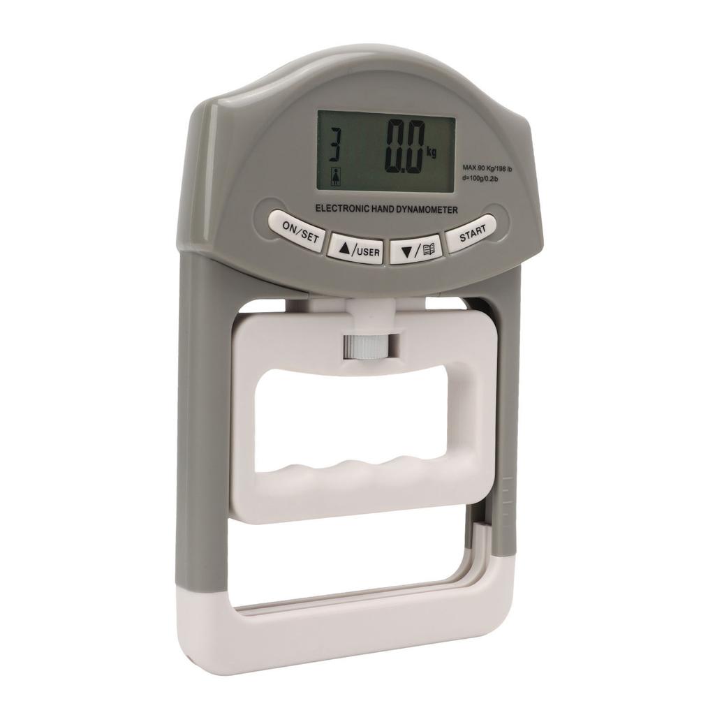 Цифровой ручной динамометр Измеритель силы хвата Тестер силы хвата Серый