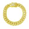 25cm Bling Necklace Gold-Plated Cuban Chain Pet Collar For Cat Dog