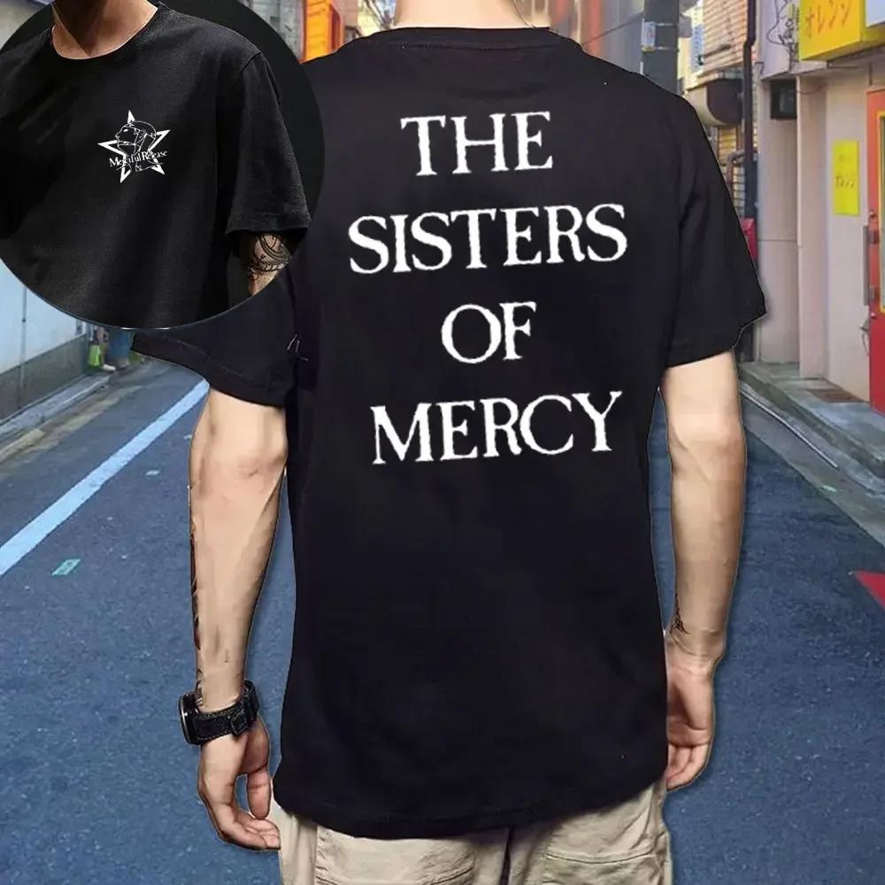 2025 The Sisters of Mercy TShirt Post Punk Goth Rock Band Unisex and Women Tee Hot Sale Short Sleeve O-neck Streetwear Cotoon Tees