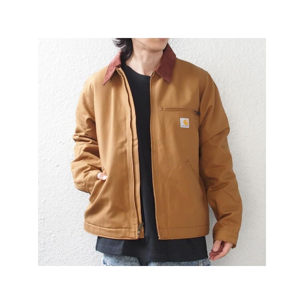 Рабочая куртка Carhartt Detroit Jacket Коричневая Свободного кроя На подкладке из плотного хлопка Размер S