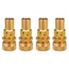 4Pcs Offroad Brass Tire Deflators Kit 6-30 PSI Bleeder Valve Automatic Tyre Tire Pressure Relief Valve Car Tire Deflators