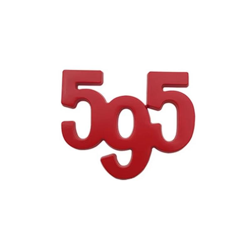 595 Digital Metal Label 595 Body Modification Personalized Car Label Car Sticker Accessories Stickers for Automobile Decoration