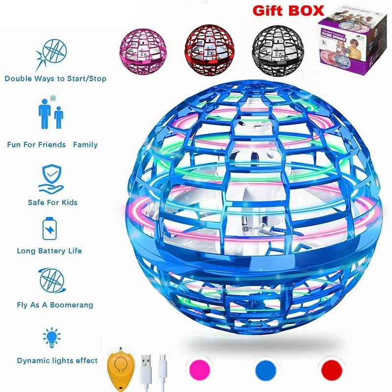 Ручное управление Про Летающий Спиннер Шар Бумеранг Игрушка Мини НЛО Дрон Подарок